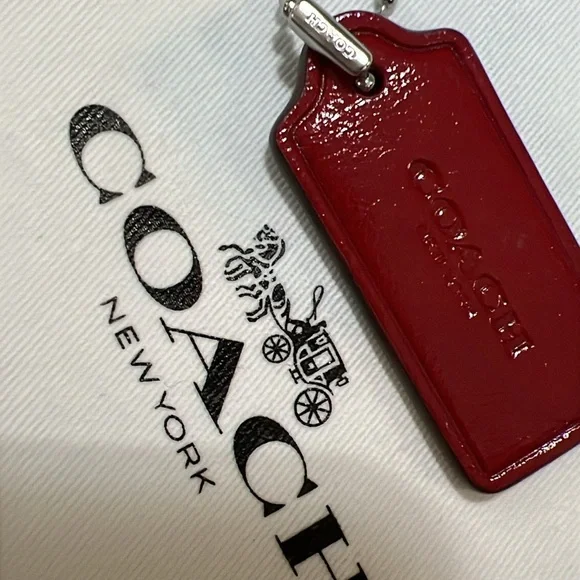 Coach Red Key & Card Holder - Picture 5 of 8